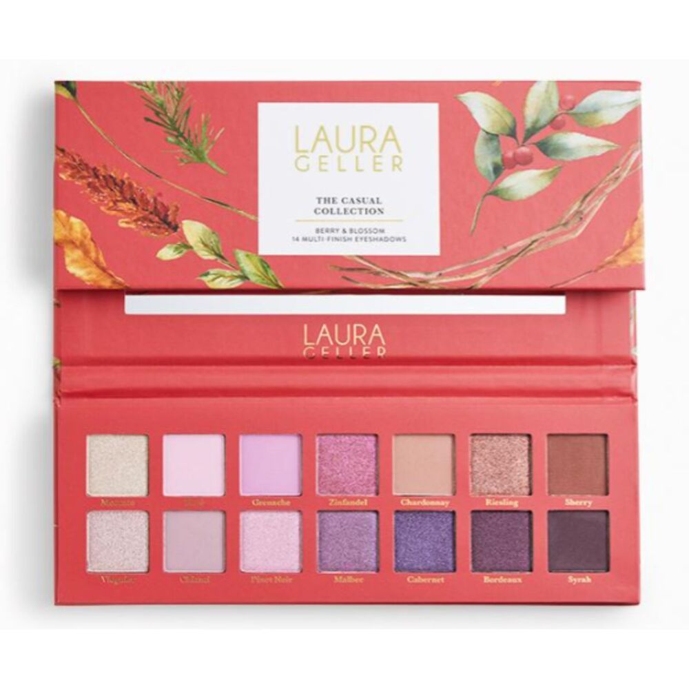 LAURA GELLER The Casual Collection Berry & Blossom 14 Multi-Finish Eyeshadow